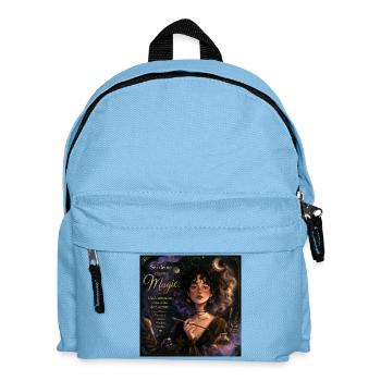 Sei deine eigene Magie – Mondin Portrait - Kinder Rucksack - Hellblau - Vorne