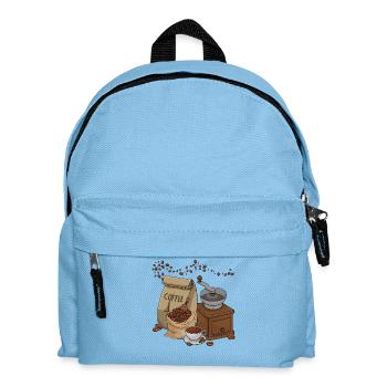Kaffee - Kinder Rucksack - Hellblau - Vorne