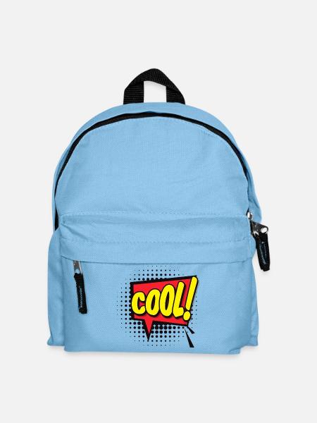 Fetter Comic Burst COOLER Ausruf - Kinder Rucksack - Hellblau
