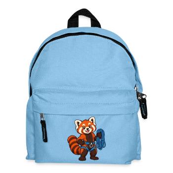Klettern des Roten Pandas mit Seil - Kinder Rucksack - Hellblau - Vorne