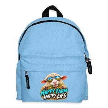 Happy Farm Happy Life: Bauernlaune - Kinder Rucksack - Hellblau - Vorne
