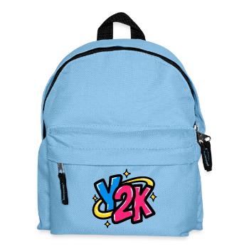 GEN Z ZITIERT TYPOGRAFIEDESIGN – Y2K - Kinder Rucksack - Hellblau - Vorne