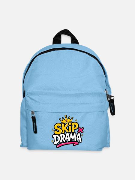 GEN Z ZITATE – Spring Drama Crown Graphic Tee - Kinder Rucksack - Hellblau