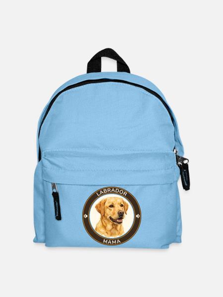 Labrador-Retriever-Mama - Kinder Rucksack - Hellblau