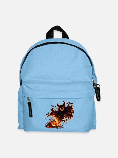 Kleiner Kürbis, großer Spuk - Kinder Rucksack - Hellblau
