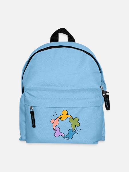 Verschieden, zusammen – Inklusion, Respekt und Nein zum Bu - Kinder Rucksack - Hellblau