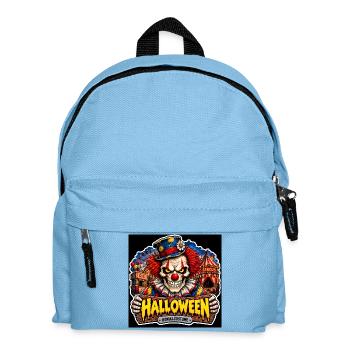 SkullCostume Halloween Edition: Der Killerclown - Kinder Rucksack - Hellblau - Vorne