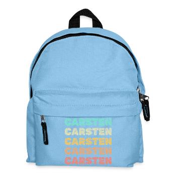 Name Carsten - Kinder Rucksack - Hellblau - Vorne