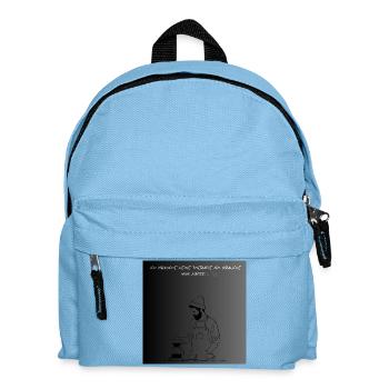 Premium Kaffee Liebhaber T-Shirt - Kinder Rucksack - Hellblau - Vorne