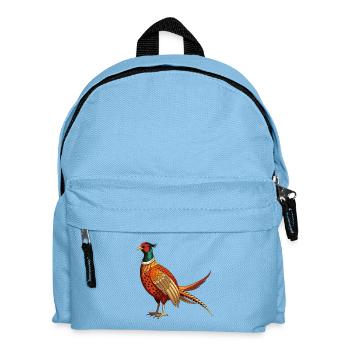 Stehender Fasan - Kinder Rucksack - Hellblau - Vorne