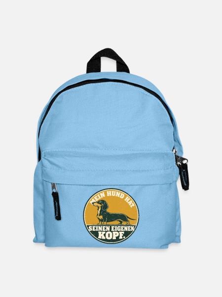 Dackel - Die haben richtig Persönlichkeit - Kinder Rucksack - Hellblau