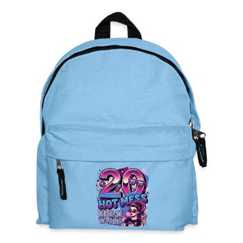 Hot Mess Great Taste 20. Geburtstag Damen - Kinder Rucksack - Hellblau - Vorne