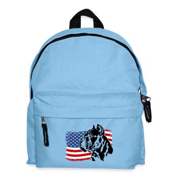 Cane Corso Italiano Amérique Drapeau Chiens Wilsigns - Sac à dos Enfant - bleu clair - Devant