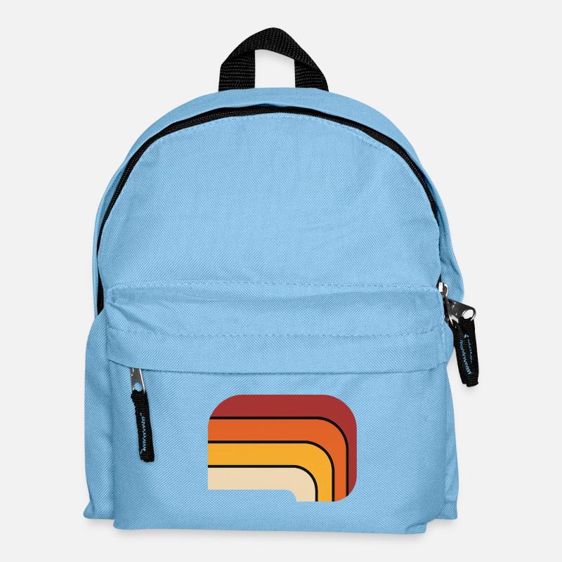 Retro gradient design - Kids' Backpack - light blue