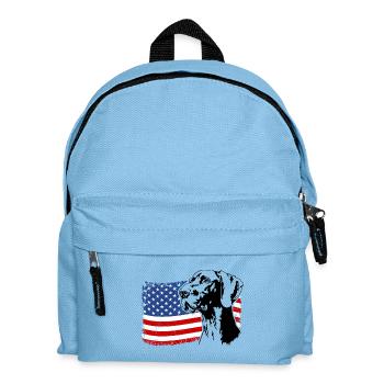 Allemand Shorthair US Amérique Drapeau Wilsigns - Sac à dos Enfant - bleu clair - Devant