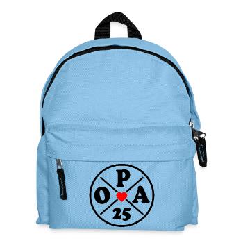 Opa 2025 - Kinder Rucksack - Hellblau - Vorne