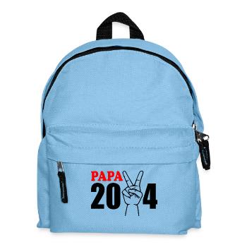 Papa 2024 - Kinder Rucksack - Hellblau - Vorne