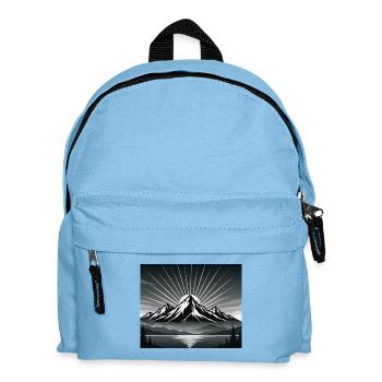Mountains - Kids' Backpack - light blue - Front