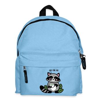 Zeit für Tee - Kinder Rucksack - Hellblau - Vorne