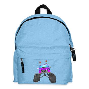 Monstertruck - Kinder Rucksack - Hellblau - Vorne