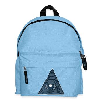 Illuminati Alles sehendes Auge Geschenk Idee - Kinder Rucksack - Hellblau - Vorne