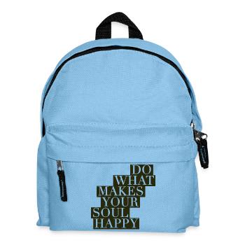 Do What Makes Your Soul Happy - Kids' Backpack - light blue - Front