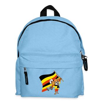 Uganda Fan Dog - Kids' Backpack - light blue - Front