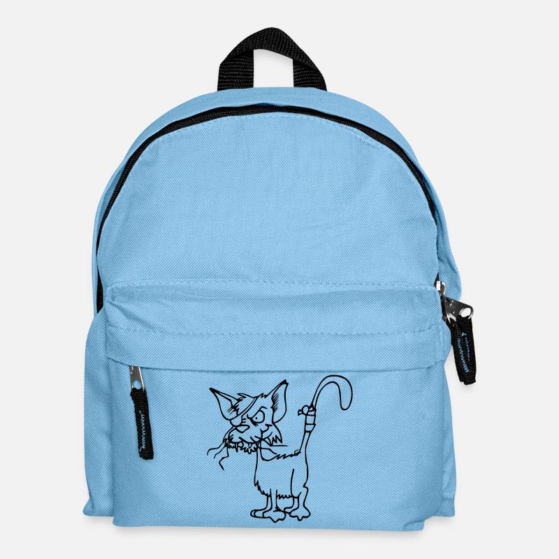 Katze - Kinder Rucksack - Hellblau