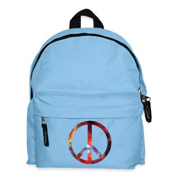 peace - Kids' Backpack - light blue - Front