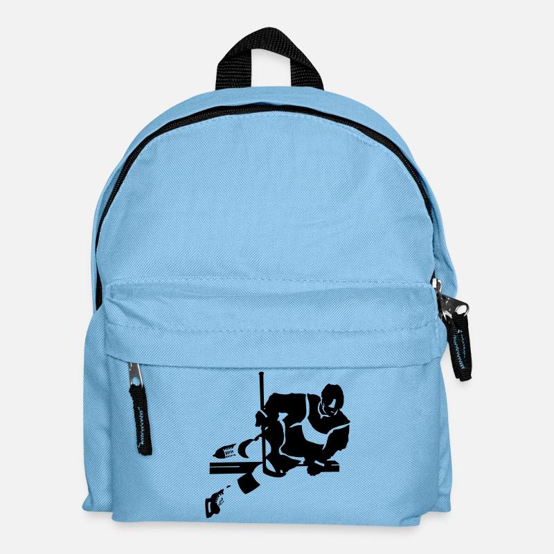 Eishockey - Kinder Rucksack - Hellblau