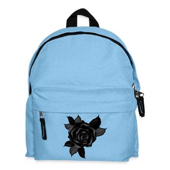 black gothic rose - Kids' Backpack - light blue - Front