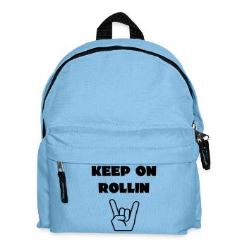Continuez toujours à rouler avec votre fauteuil roulant # - Sac à dos Enfant - bleu clair - Devant