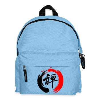 Zen enso zen circle red and black - Kids' Backpack - light blue - Front