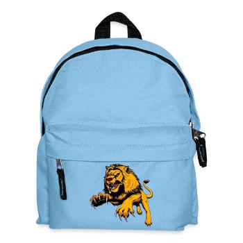 Royal lion - Kids' Backpack - light blue - Front
