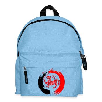 Shotokan tiger in zen sign - Kids' Backpack - light blue - Front
