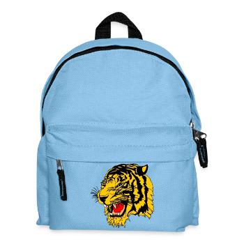 Tiger side view - Kids' Backpack - light blue - Front