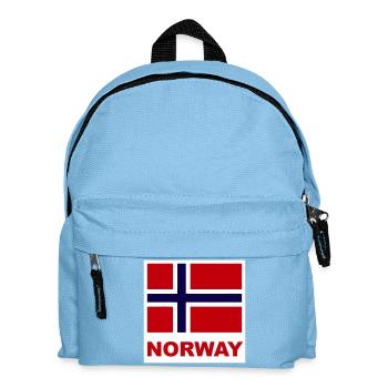 Norvège Norvège Drapeau - Sac à dos Enfant - bleu clair - Devant
