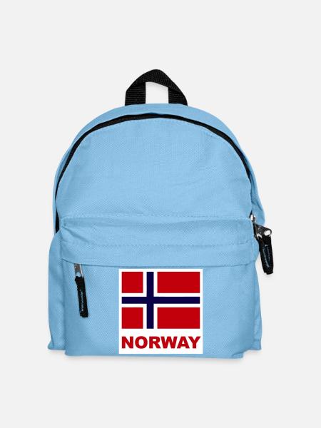 Norway Norway Flag - Kids' Backpack - light blue