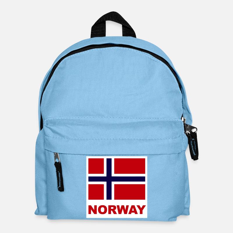 Norway Norway Flag - Kids' Backpack - light blue