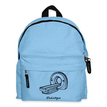 Radiologie Scanner IRM One Line Art Manip Radio - Sac à dos Enfant - bleu clair - Devant