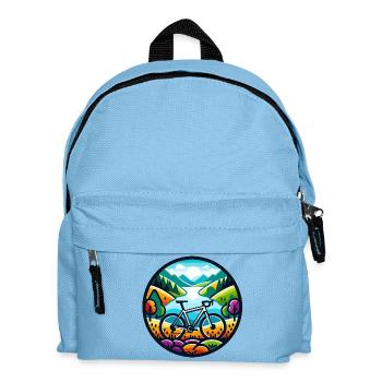 Aventure colorée sur gravier - Sac à dos Enfant - bleu clair - Devant