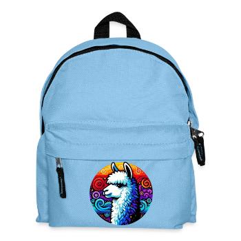 Alpaca - Kids' Backpack - light blue - Front