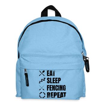 Motivation Fechten - Kinder Rucksack - Hellblau - Vorne