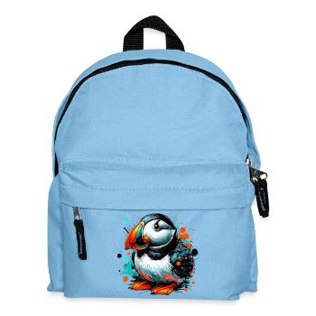 Papageitaucher - Kinder Rucksack - Hellblau - Vorne