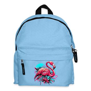 Flamingo - Kids' Backpack - light blue - Front