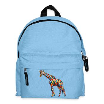 Giraffe - Kinder Rucksack - Hellblau - Vorne
