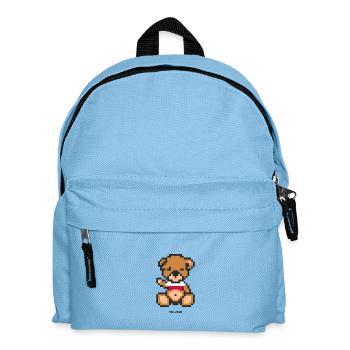 Pixel Bear Poland - Kids' Backpack - light blue - Front