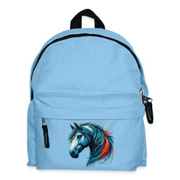 Horse - Kids' Backpack - light blue - Front