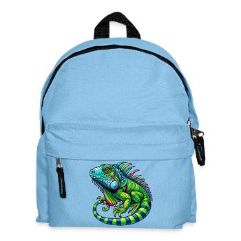Iguana - Kids' Backpack - light blue - Front