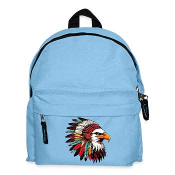 American Indian Eagle American Red Skins - Kids' Backpack - light blue - Front